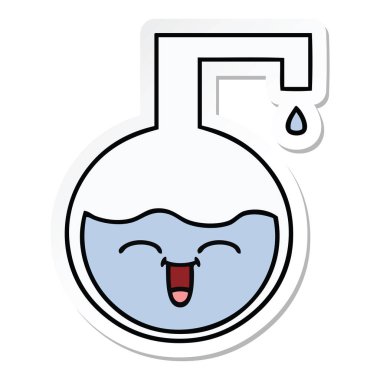 etiket bir sevimli çizgi bilim deneme 