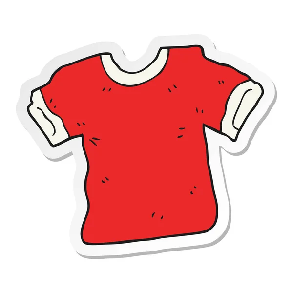 Pegatina Una Camiseta Dibujos Animados — Vector de stock