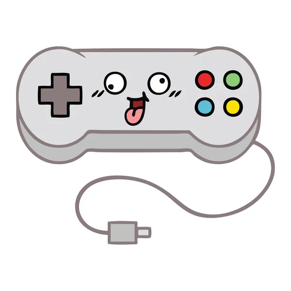 Carino cartone animato gioco controller — Vettoriale Stock