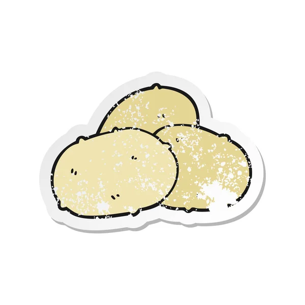 Aufkleber einer Cartoon-Kartoffel — Stockvektor