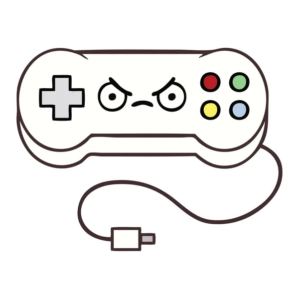 Lindo Dibujo Animado Controlador Juego — Vector de stock