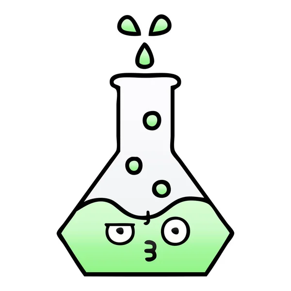 Desenho Animado Sombreado Gradiente Copo Ciência — Vetor de Stock