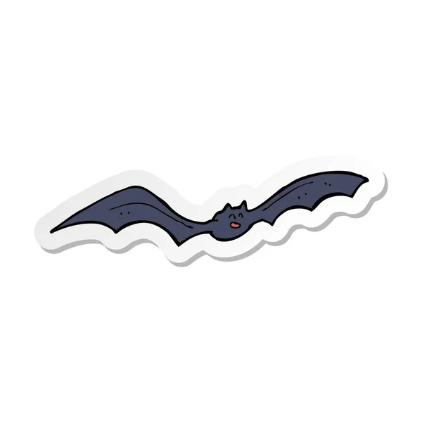 Adesivo di un pipistrello del fumetto — Vettoriale Stock