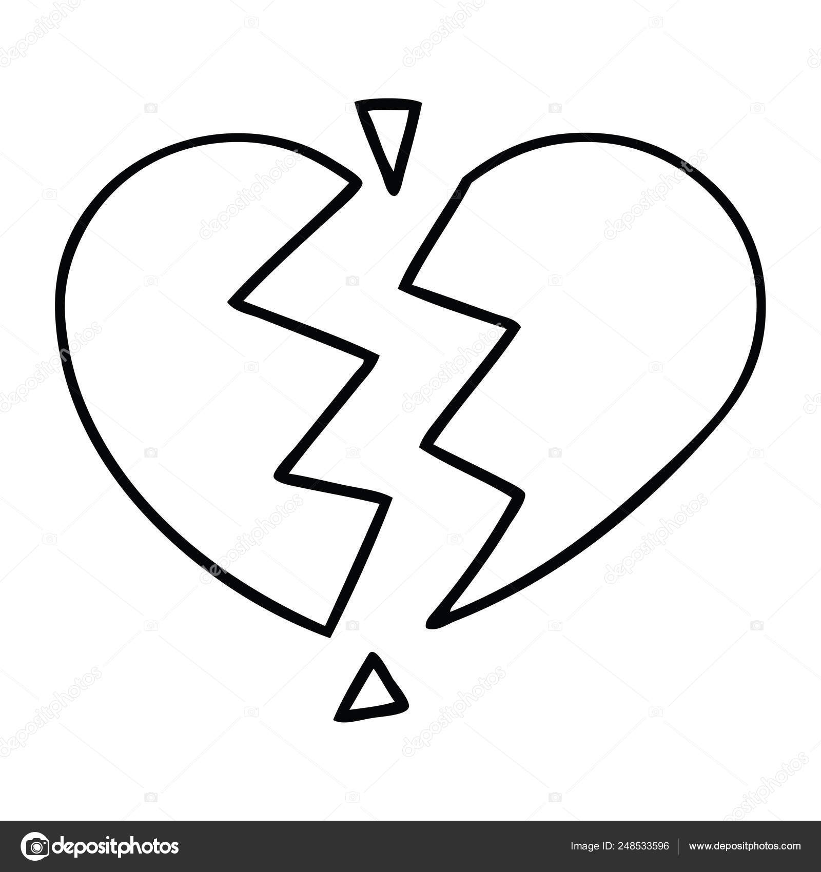 Featured image of post Heart Broken Line Art Broken heart broken heart heartbreak love heart png