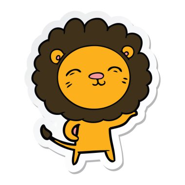 etiket çizgi film aslan