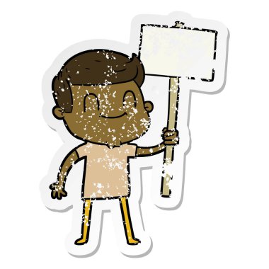 bir çizgi film dostu adamın sıkıntılı etiket