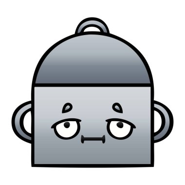 Degrade gölgeli karikatür pot pişirme