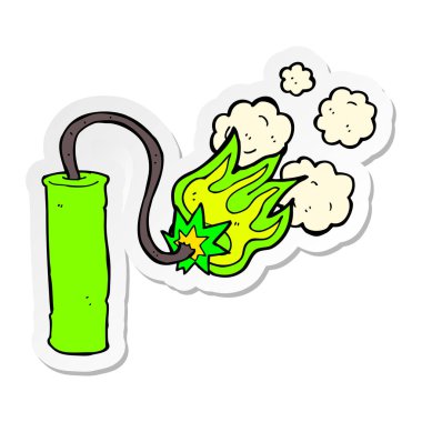 etiket bir karikatür dinamit