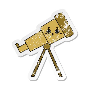 sevimli çizgi Teleskobu sıkıntılı etiket