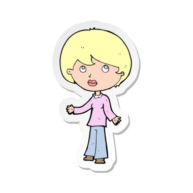 etiket düşünme bir karikatür kadının