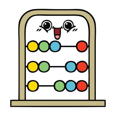 bir abaküs sevimli çizgi