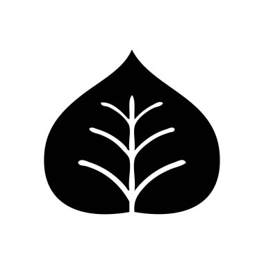 bir sonbahar yaprak düz sembolü