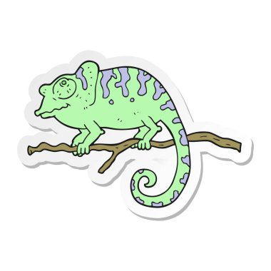 bir çizgi film bukalemun etiket