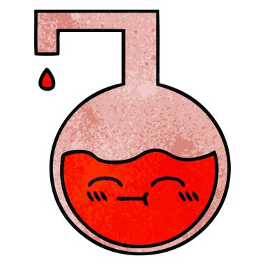 Retro grunge doku çizgi film bilim deneme 