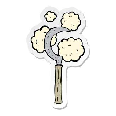 etiket bir karikatür Orak