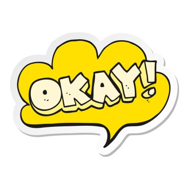 etiket bir çizgi film iyi sembol