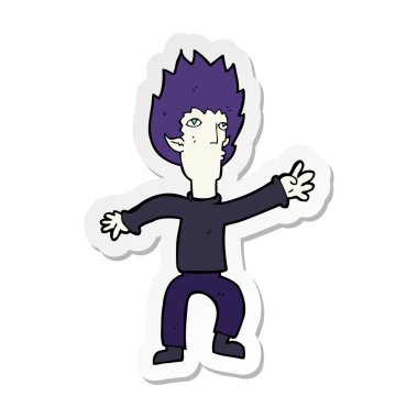 bir çizgi film vampir etiket