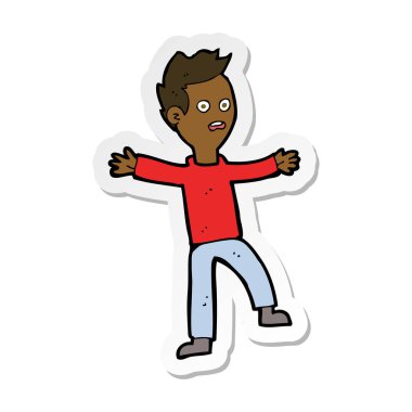 bir çizgi film ürküyor çocuğun etiket