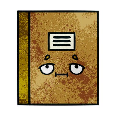 Retro grunge doku karikatür Notebook