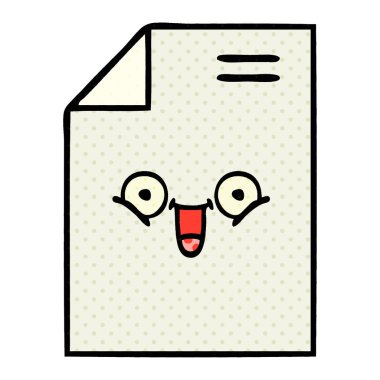 bir parça kağıt, çizgi roman tarzı çizgi film 