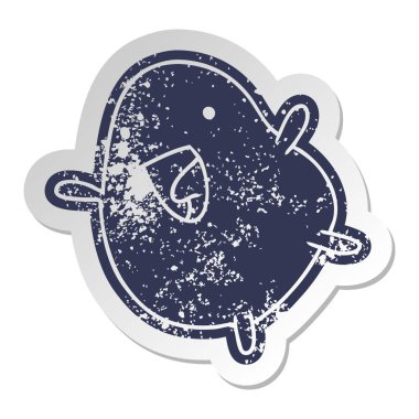 sıkıntılı eski etiket kawaii şirin mutlu fasulye