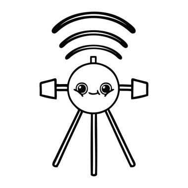 Çizim karikatür bir uydu