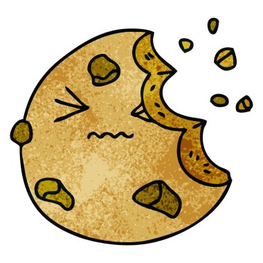 ilginç el çizilmiş karikatür çerez munched