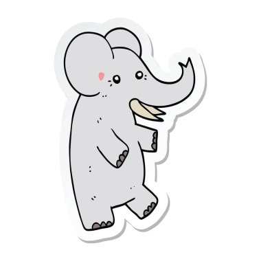 etiket bir çizgi fil