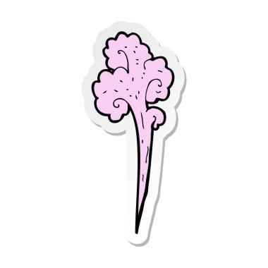 Rüzgar bir karikatür Bora etiket