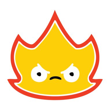 düz renk retro çizgi film ateş etmek