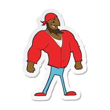 çizgi film erkekçe gemici etiket