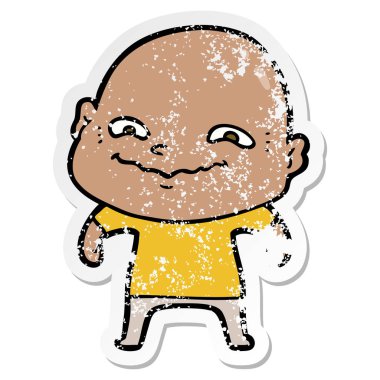 bir çizgi film ürpertici adam sıkıntılı etiket