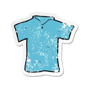 çizgi film t gömlek Retro sıkıntılı etiket