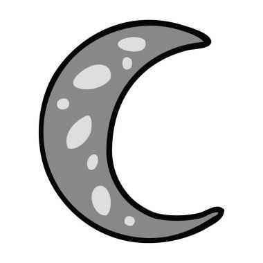 elle çizilmiş karikatür doodle Hilal