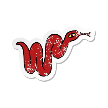 elle çizilmiş etiket karikatür doodle Bahçe yılan sıkıntılı 