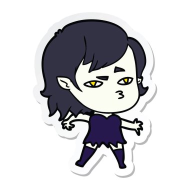 bir çizgi film vampir kız etiketi