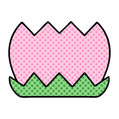 çizgi roman tarzı karikatür bir çiçek