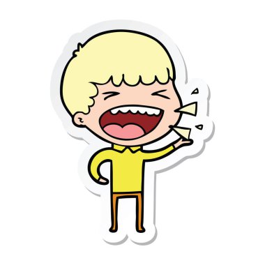 adam bir çizgi film etiketi