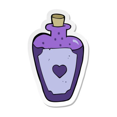 çizgi film aşk iksiri etiket