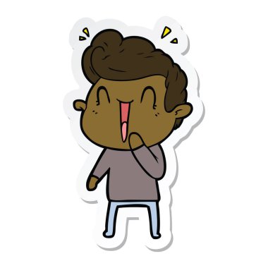 adam sopa bir karikatür heyecanlı