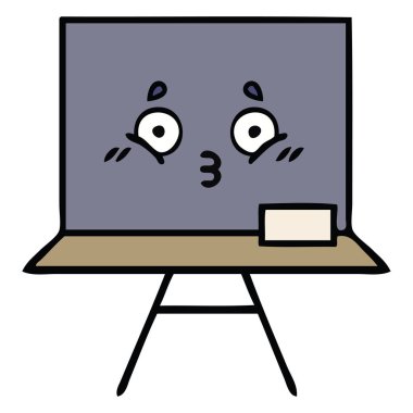 sevimli çizgi kara tahta