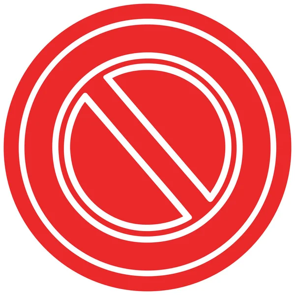 Generic stop circular icon — Stock Vector