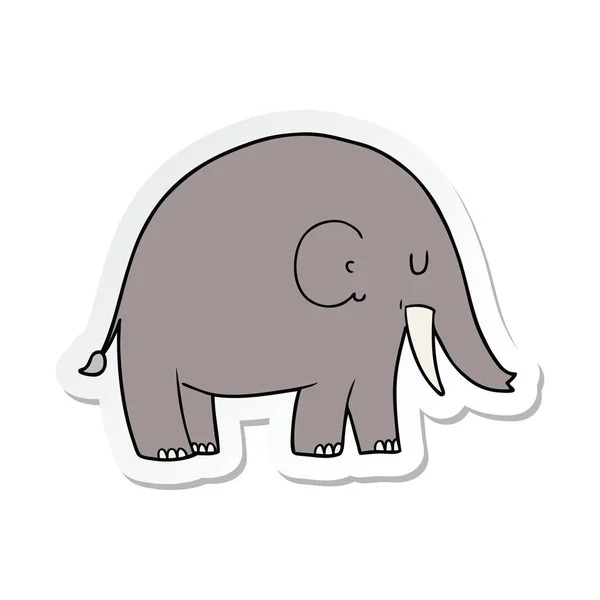 코끼리의 스티커 — 스톡 벡터