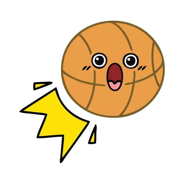 Carino cartone animato basket — Vettoriale Stock