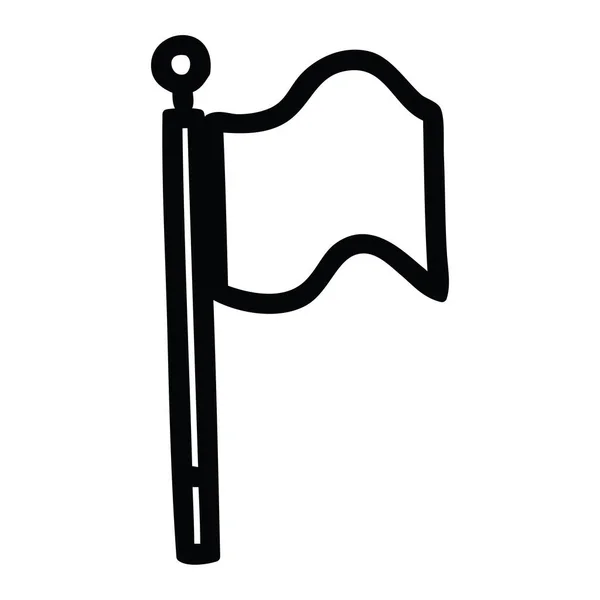 Símbolo Ícone Bandeira Ondulante —  Vetores de Stock