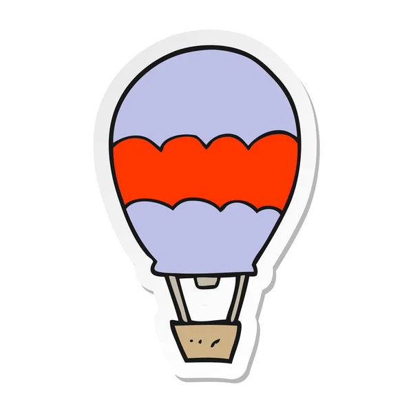 Sticker Van Een Cartoon Luchtballon — Stockvector