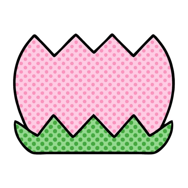 çizgi roman tarzı karikatür bir çiçek