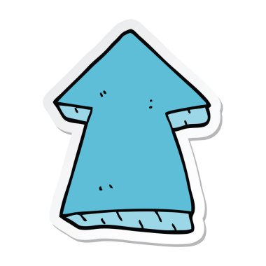 etiket bir karikatür işaret eden ok