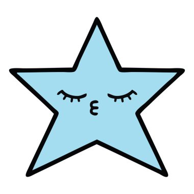 sevimli çizgi yıldız balık