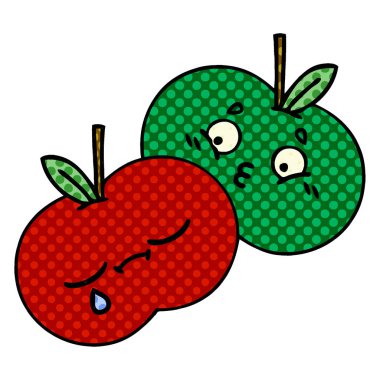 çizgi roman tarzı çizgi film sulu elma